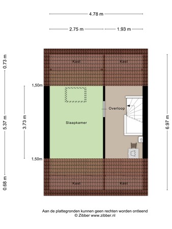 Floorplan - Hagelkruisstraat 26, 5038 MD Tilburg