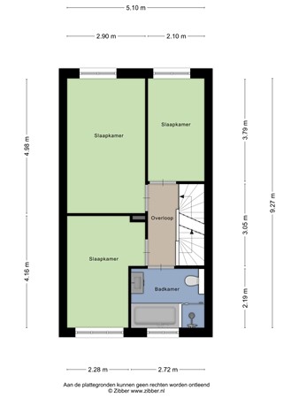 Floorplan - Schoenerstraat 16, 5017 AS Tilburg