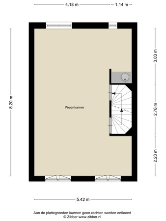 Floorplan - Caspar Houbenplein 14, 5018 DC Tilburg