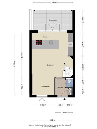 Floorplan - Caspar Houbenplein 14, 5018 DC Tilburg
