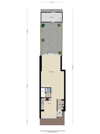 Floorplan - Mijnsheerenlandstraat 49, 5045 LH Tilburg
