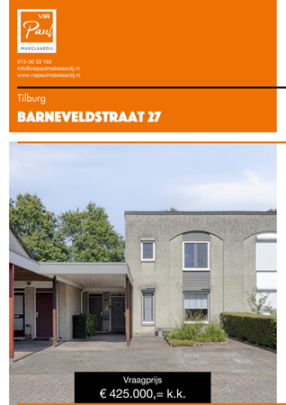 Brochure preview - brochure Barneveldstraat 27 Tilburg