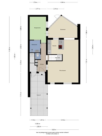 Floorplan - Barneveldstraat 27, 5043 CA Tilburg