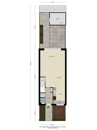 Floorplan - Akkerwinde 33, 5102 HC Dongen