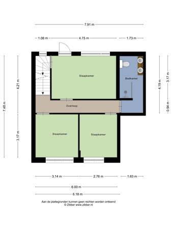 Floorplan - Molenstraat 56, 5014 NE Tilburg