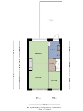 Floorplan - Gildebroedersstraat 54, 5017 BD Tilburg
