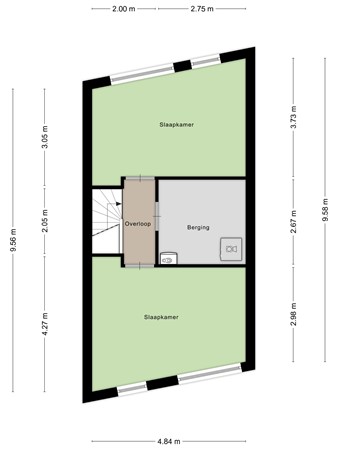 Floorplan - De Regenboogstraat 41, 5038 NP Tilburg