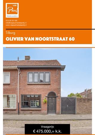 Brochure preview - brochure Olivier van Noortstraat 60 Tilburg