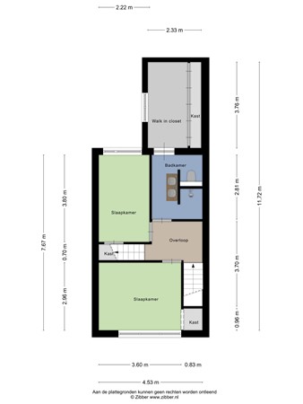 Floorplan - Olivier van Noortstraat 60, 5021 SM Tilburg