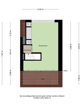 Floorplan - Olivier van Noortstraat 60, 5021 SM Tilburg