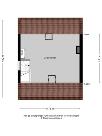 Floorplan - Wit Hollandven 11, 5052 BP Goirle