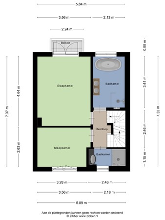Floorplan - Troubadourplein 18, 5021 ED Tilburg