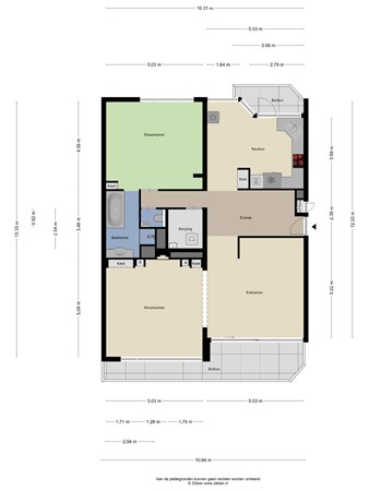 Floorplan - Stadhuisplein 84, 5038 TB Tilburg