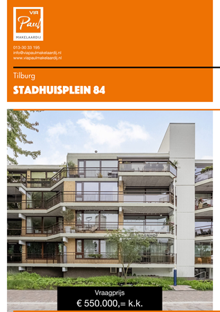Brochure preview - brochure Stadhuisplein 84 Tilburg