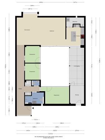 Floorplan - Abcoudestraat 28, 5036 CM Tilburg