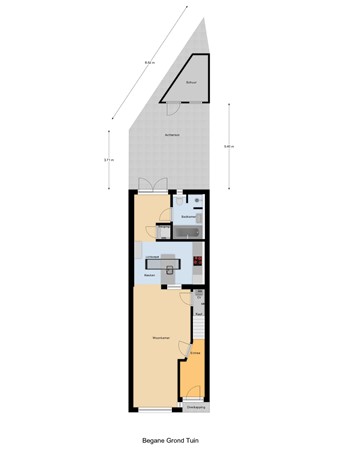 Floorplan - Gildebroedersstraat 47, 5017 BA Tilburg