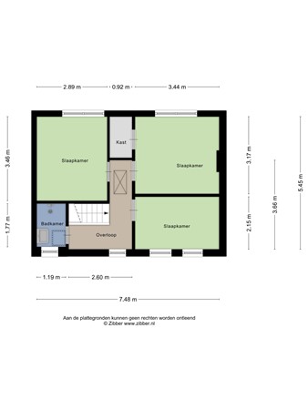 Floorplan - Burgemeester Rensstraat 41, 5051 CM Goirle