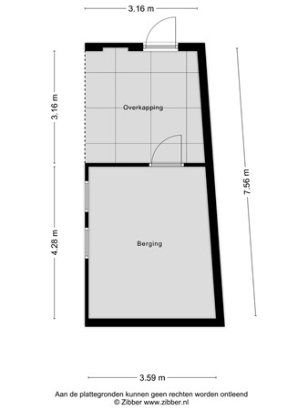 Floorplan - Burgemeester Rensstraat 41, 5051 CM Goirle