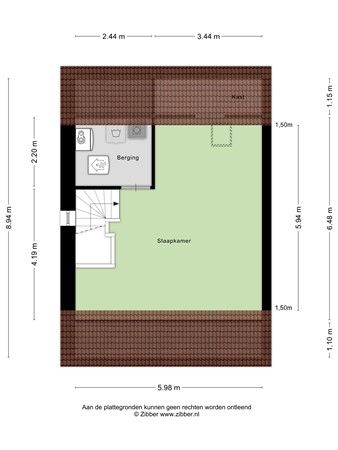 Floorplan - François Brandthof 13, 5026 DE Tilburg