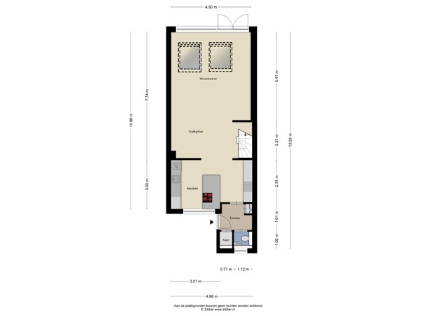 Floorplan - Van Oosterzeestraat 27, 5012 KN Tilburg