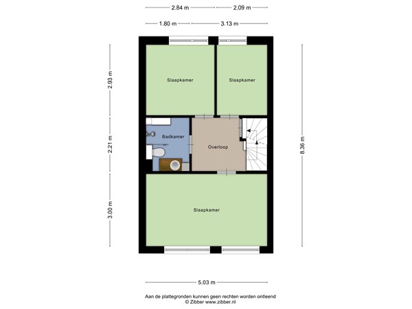 Floorplan - Van Oosterzeestraat 27, 5012 KN Tilburg