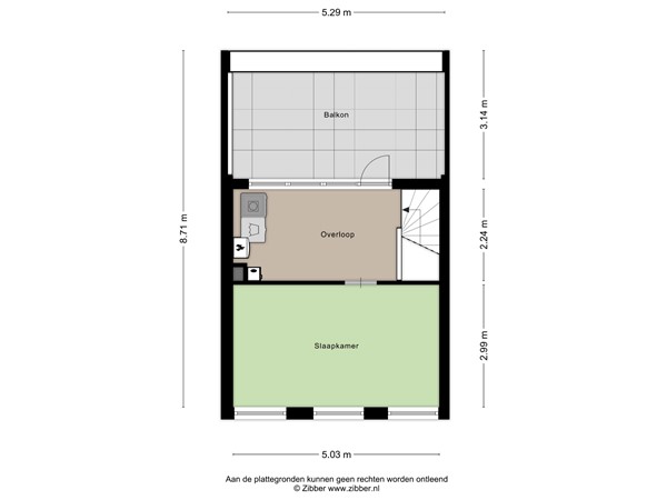 Floorplan - Van Oosterzeestraat 27, 5012 KN Tilburg