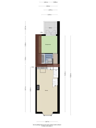 Floorplan - Sint Josephstraat 76, 5017 GJ Tilburg