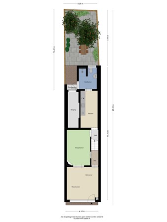 Floorplan - Sint Josephstraat 76, 5017 GJ Tilburg
