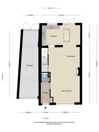 Floorplan - Generaal Winkelmanstraat 43, 5025 XD Tilburg