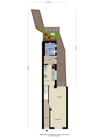 Floorplan - Paus Adriaanstraat 49, 5014 LN Tilburg