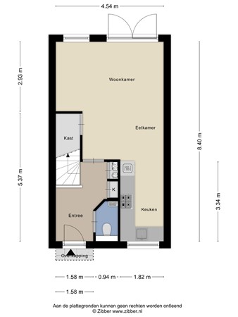 Floorplan - Afrikaanderstraat 40, 5025 HR Tilburg