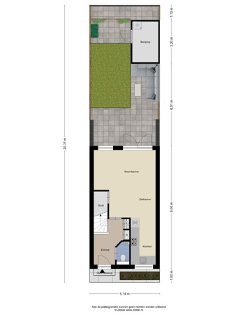 Floorplan - Afrikaanderstraat 40, 5025 HR Tilburg