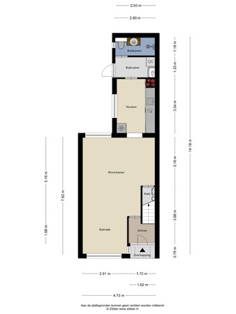 Floorplan - Pagestraat 30, 5021 DC Tilburg