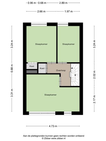 Floorplan - Pagestraat 30, 5021 DC Tilburg