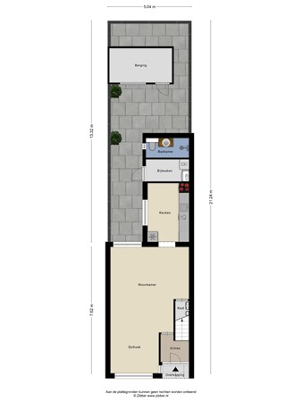 Floorplan - Pagestraat 30, 5021 DC Tilburg