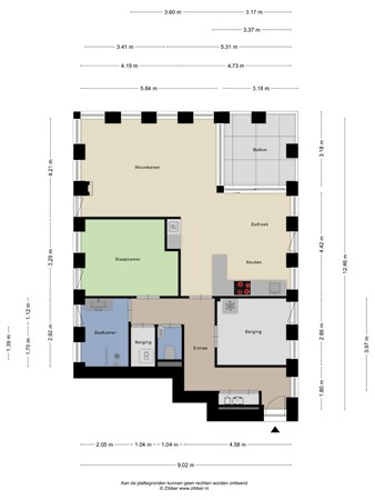 Floorplan - Reeshofweg 44, 5036 BK Tilburg