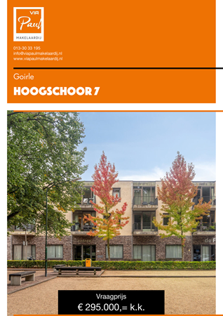 Brochure preview - brochure Hoogschoor 7 Goirle