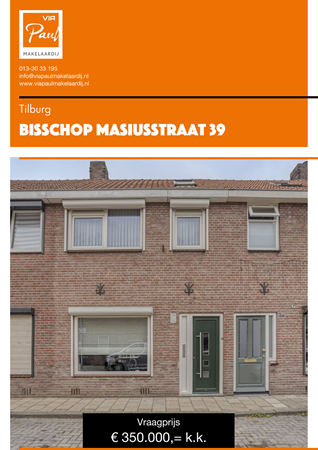 Brochure preview - brochure Bisschop Masiusstraat 39 Tilburg