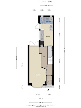 Floorplan - Barkstraat 17, 5017 AT Tilburg