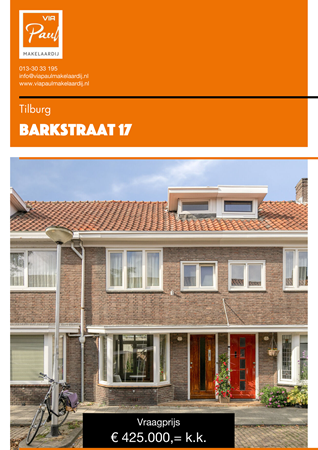 Brochure preview - brochure Barkstraat 17 Tilburg