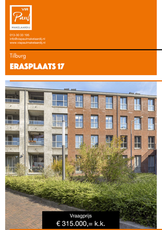 Brochure preview - brochure Erasplaats 17 Tilburg