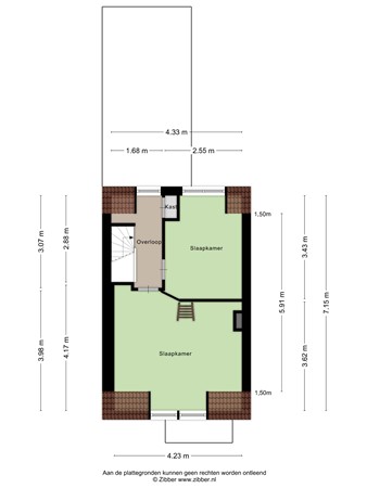 Floorplan - Valkenierstraat 48, 5021 DH Tilburg