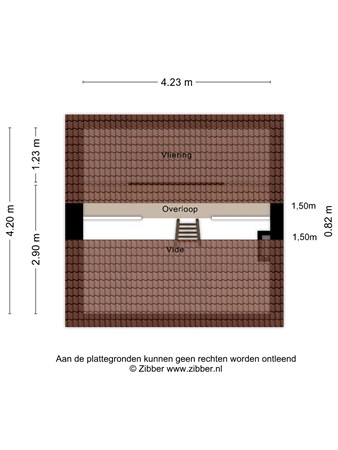 Floorplan - Valkenierstraat 48, 5021 DH Tilburg