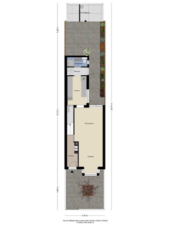 Floorplan - Valkenierstraat 48, 5021 DH Tilburg