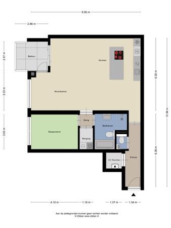 Floorplan - Kempenaarplaats 34, 5017 DX Tilburg