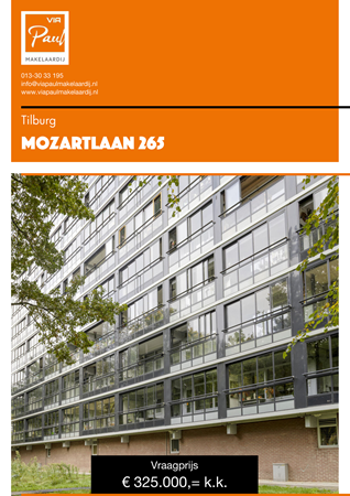 Brochure preview - brochure Mozartlaan 265 Tilburg