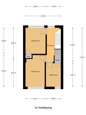 Floorplan - Gildebroedersstraat 47, 5017 BA Tilburg