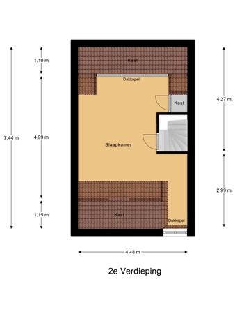 Floorplan - Gildebroedersstraat 47, 5017 BA Tilburg