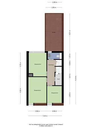 Floorplan - Nijverstraat 158, 5041 AK Tilburg