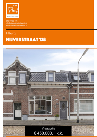 Brochure preview - brochure Nijverstraat 158 Tilburg